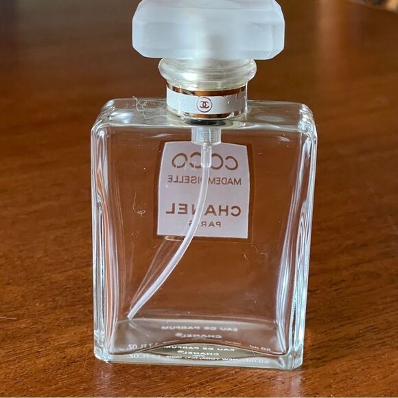 CHANEL Coco Mademoiselle Empty Fragrance Bottle with Gold Accents - Picture 3 of 9